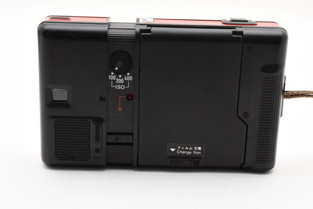 美品 Konica RECORDER レッド コンパクトフィルムカメラ