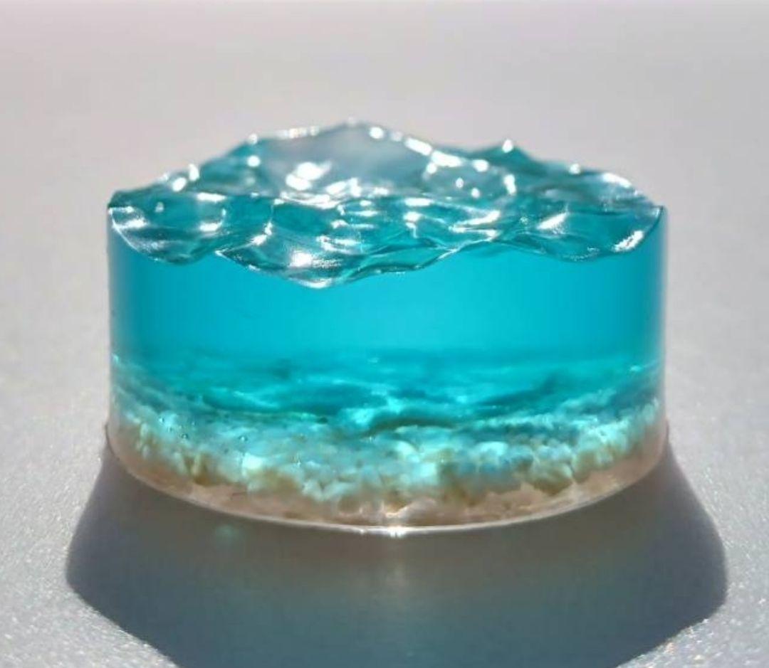 【 かめここ 】エポキシレジン オーシャンアート レジンアート