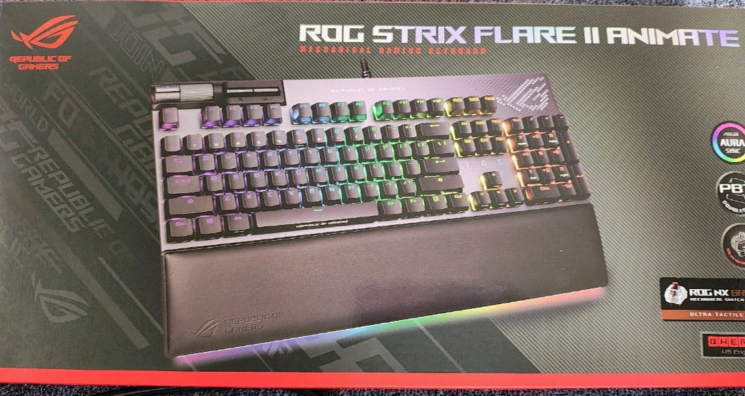 キーボード asus rog strix flare 2 animate