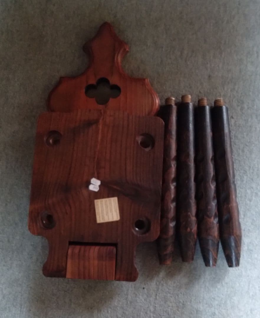 スペイン製　木製イス　折り畳み椅子　アンティーク　レトロ