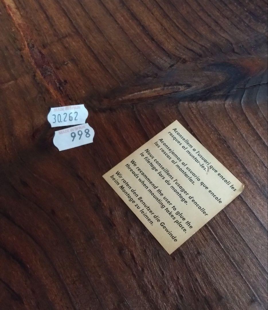 スペイン製　木製イス　折り畳み椅子　アンティーク　レトロ