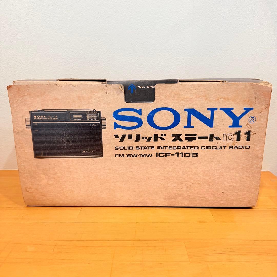 【希少未使用】SONY ICF-110Bラジオ FM/SW/MW ソニー