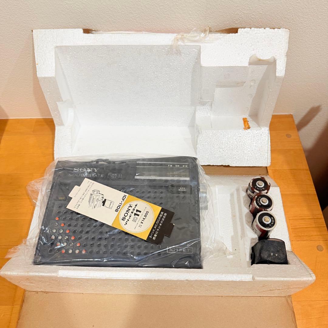 【希少未使用】SONY ICF-110Bラジオ FM/SW/MW ソニー