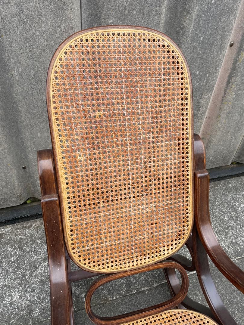 ビンテージ/ラタン/籐家具/曲木/ロッキングチェア/アームチェア/チェア/椅子