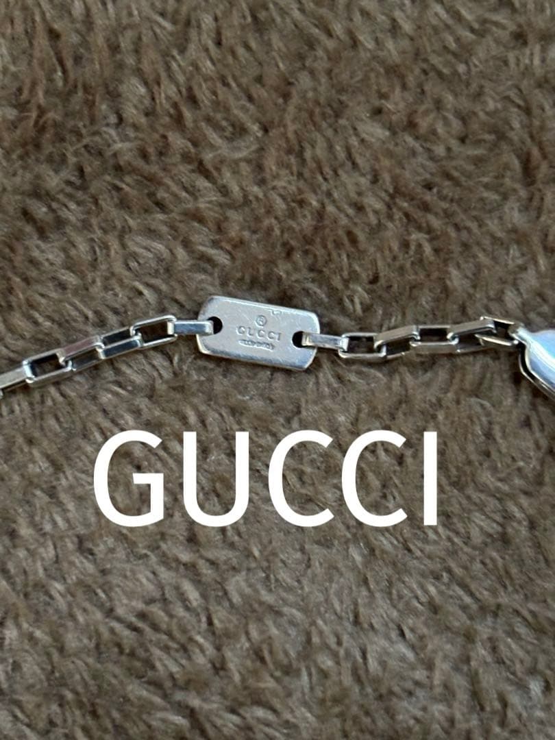 GUCCI シルバーチェーンネックレス　50cm