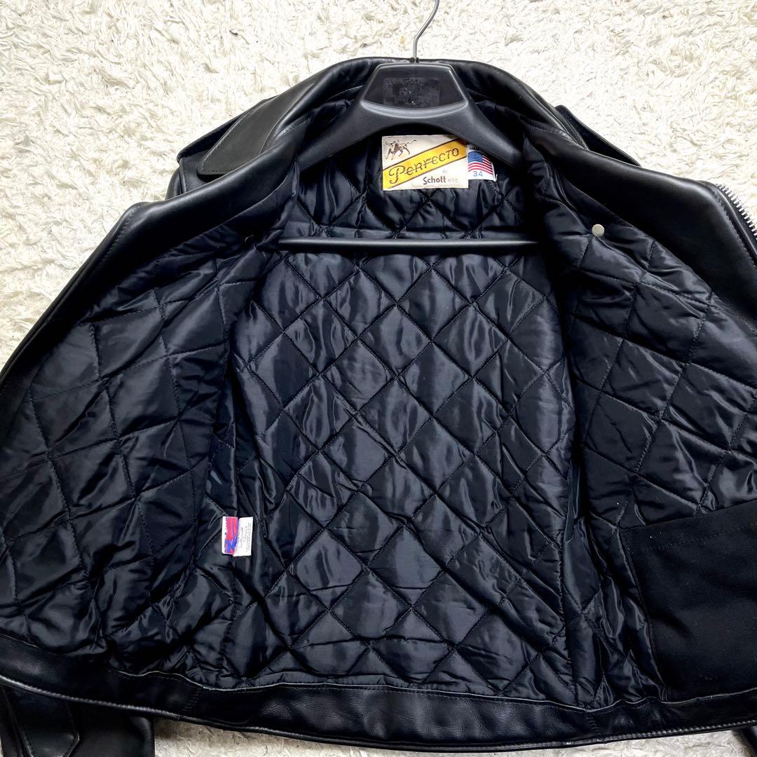 未使用級/ハンガー付/現行✨ショット ワンスター ダブルライダースジャケット