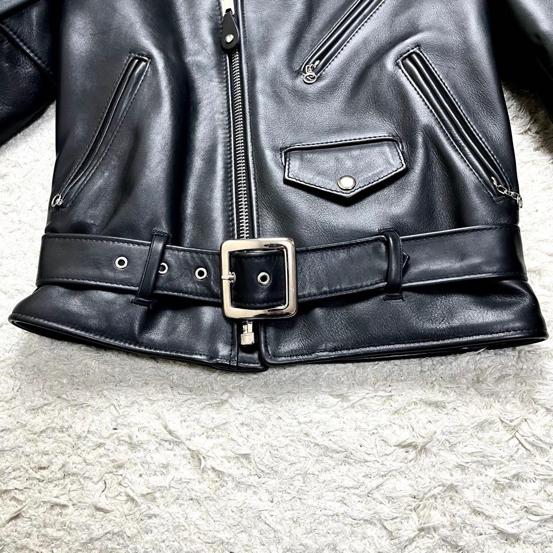 未使用級/ハンガー付/現行✨ショット ワンスター ダブルライダースジャケット