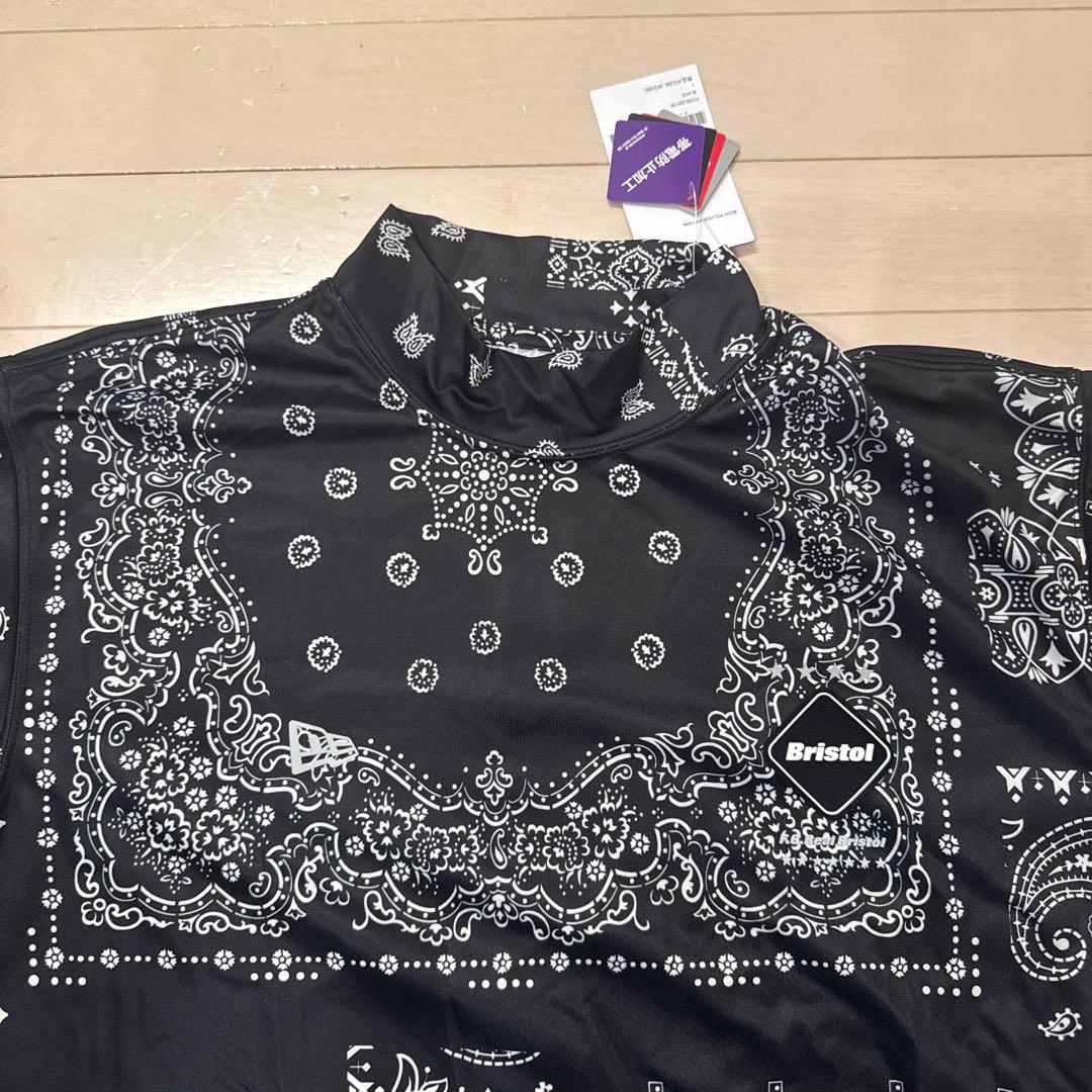 fcrb ニューエラ バンダナ柄 モックネックシャツ