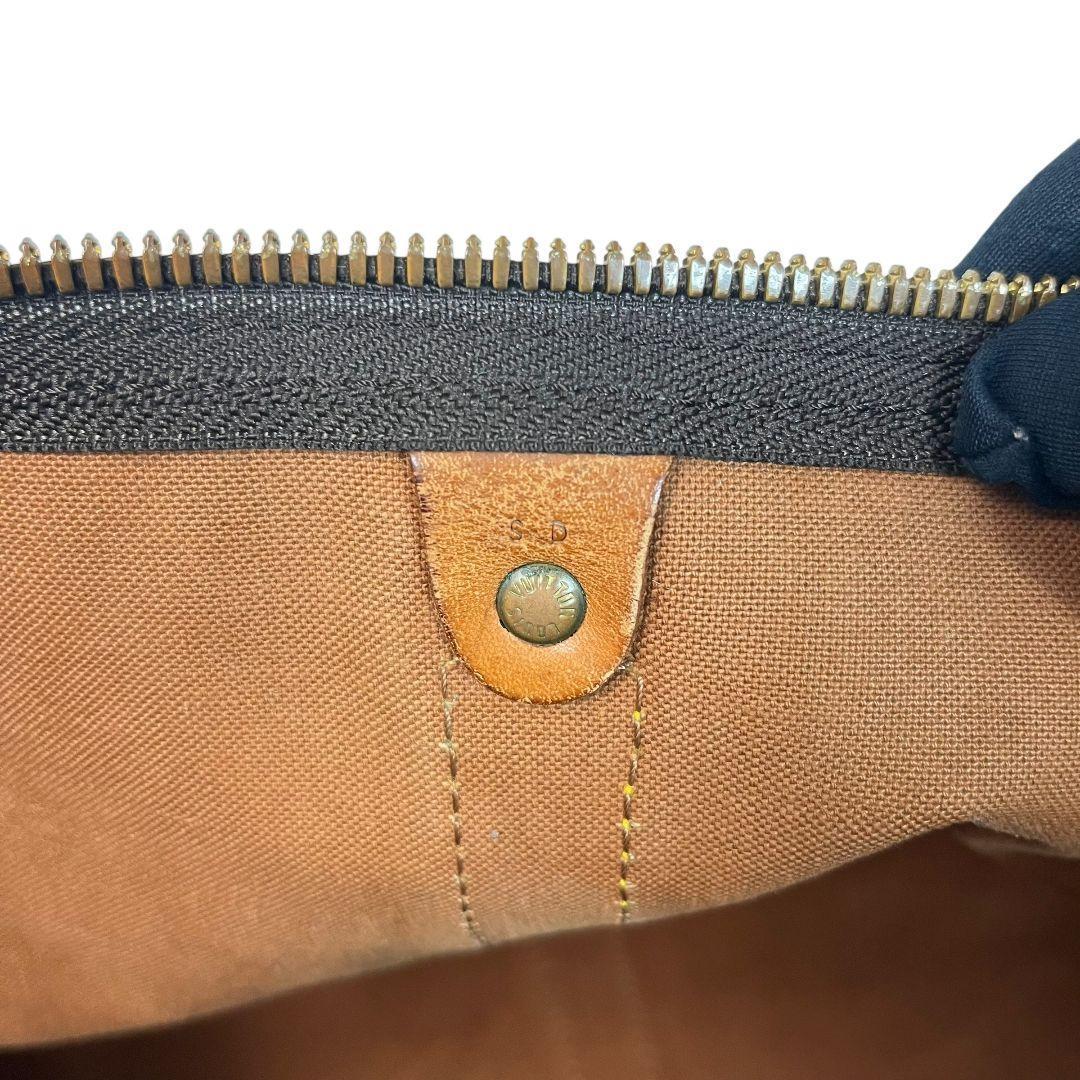 鑑定済　ルイヴィトン　キーポル50　モノグラム　ボストンバッグ　旅行用バッグ　茶