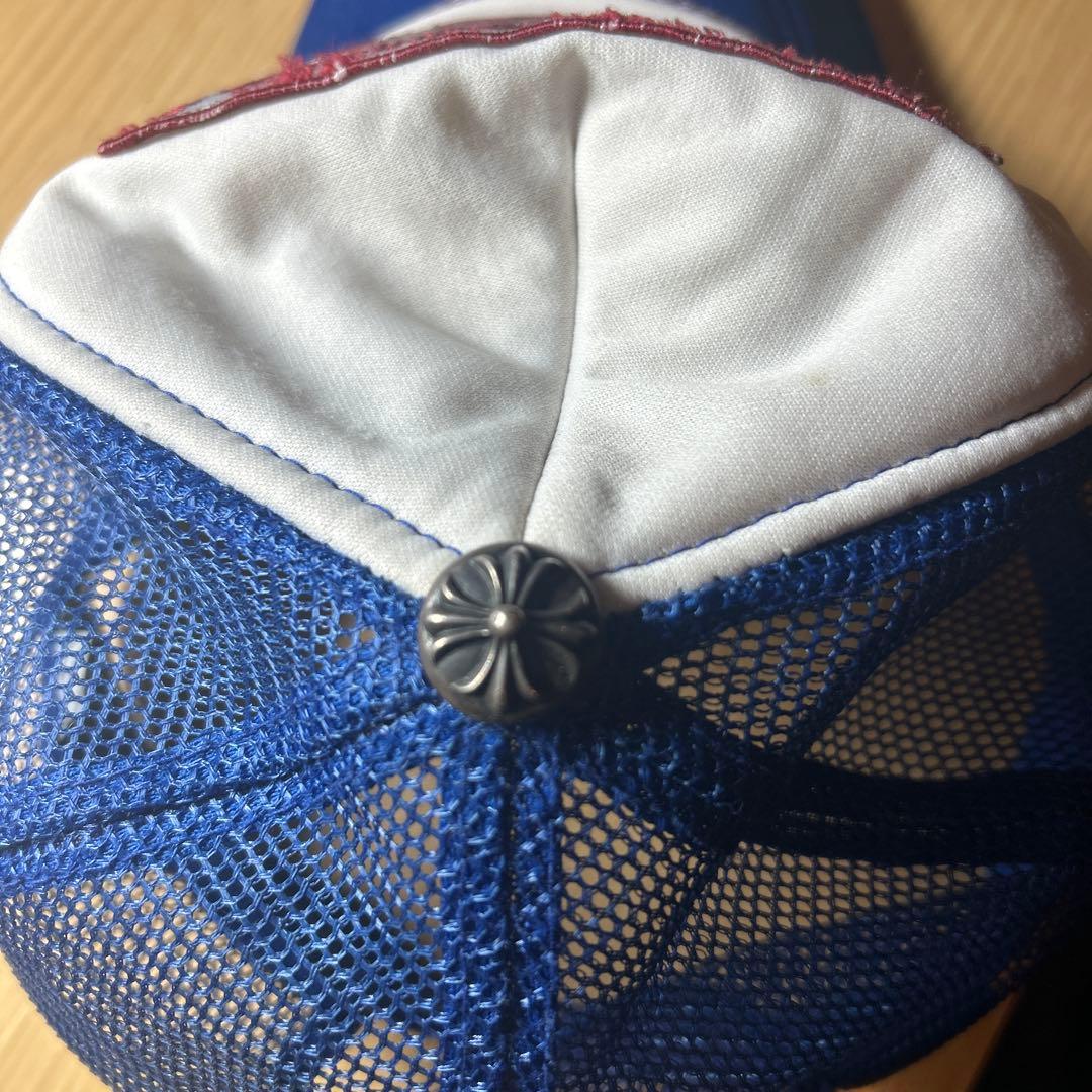 Chrome Hearts 刺繍キャップ 青/白