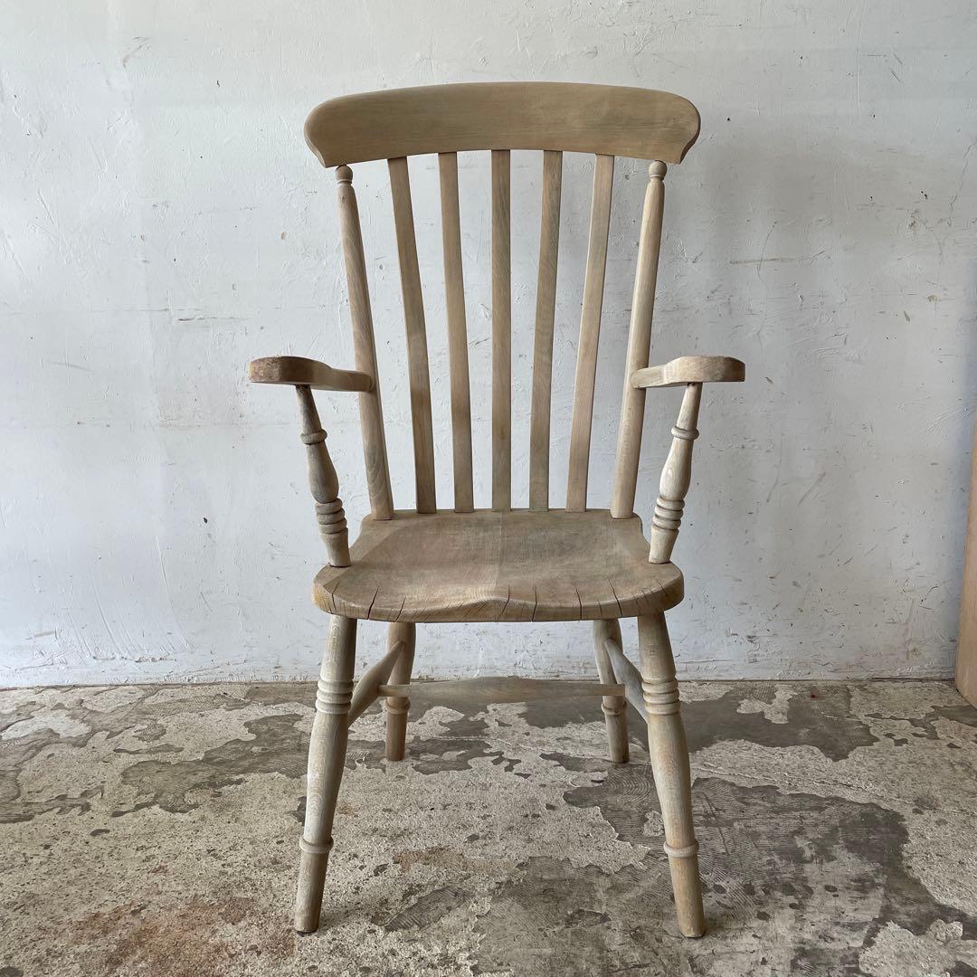 ビンテージ ハイバックアームチェア カフェ アームチェア 剥離