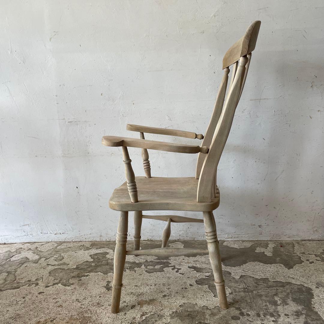 ビンテージ ハイバックアームチェア カフェ アームチェア 剥離