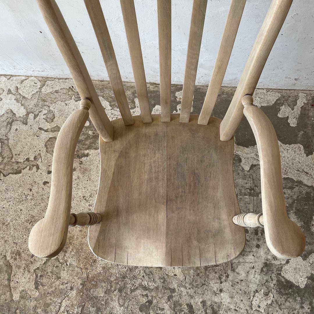 ビンテージ ハイバックアームチェア カフェ アームチェア 剥離