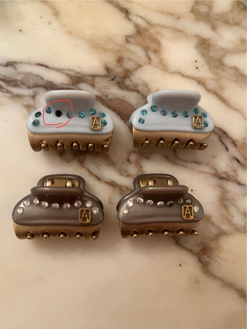 アレクサンドルドゥパリ　ヘアクリップ　セット　ラインストーン