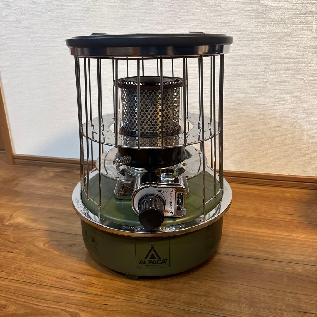 【美品】アルパカストーブ オリーブ 石油ストーブ 収納バック付き TS-77NC
