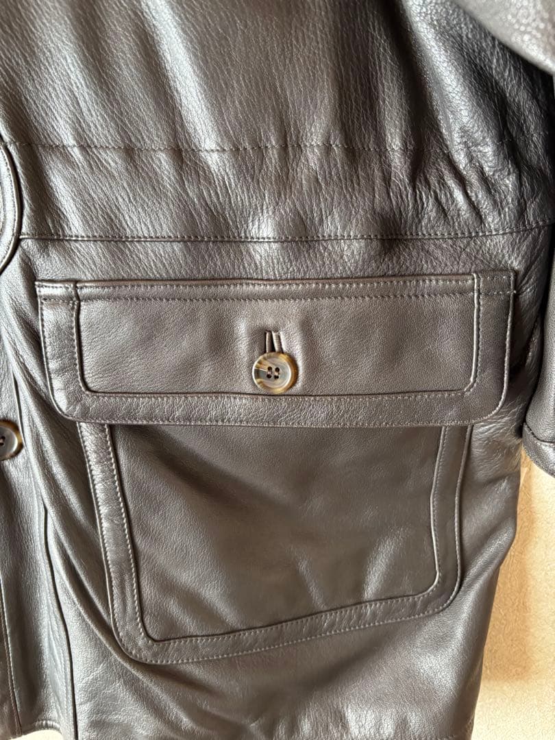 トリ　激レア美品M￼arelliマレリー最高品質　鹿革コート　ディアスキン