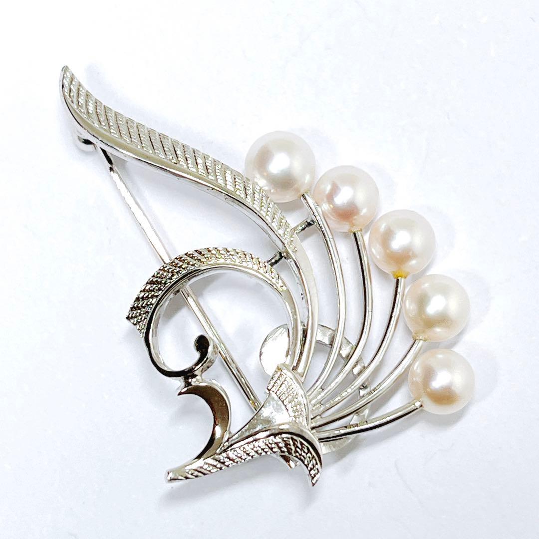 美品✨MIKIMOTO ミキモト パール　ブローチ