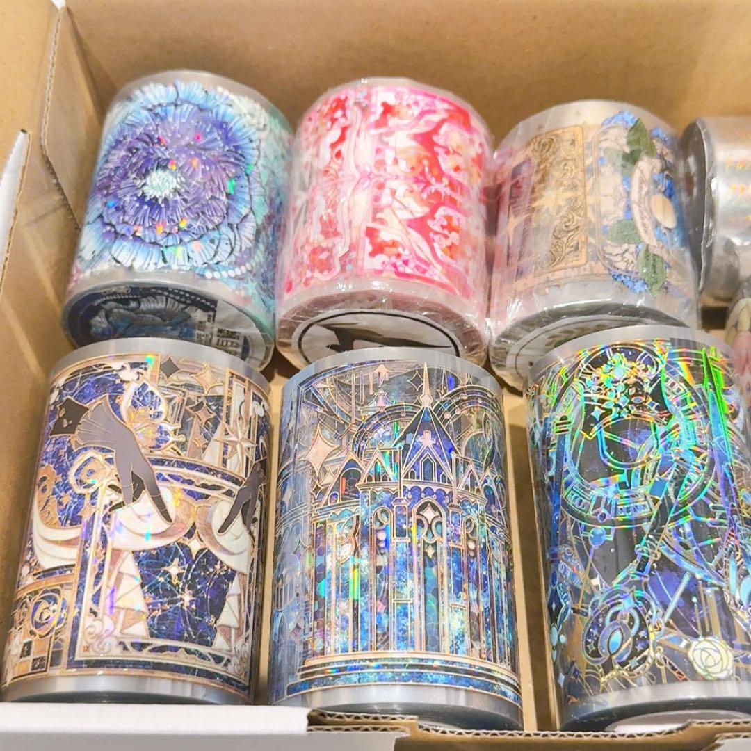 ミ*読様 【ギラギラ系セット】装飾マステ 海外マステ 新品 9巻 まとめ売り