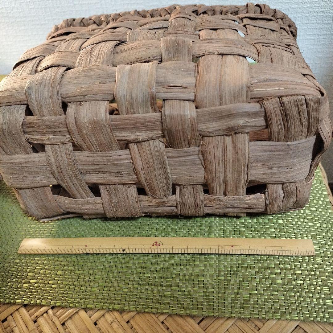 S*t様 山葡萄市松編み かごバッグ約横20cm x 縦15cm x 奥行き9c