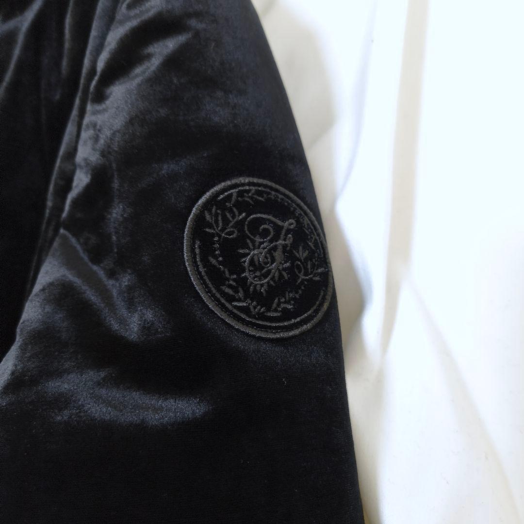 近年・美品✨フォクシー 大きいサイズ ベルフレアパフジャケット ベロアコート 黒