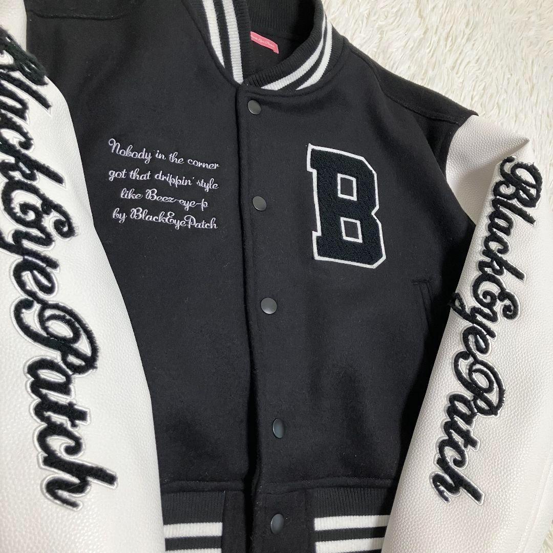 ✨極美品✨BlackEyePatch ボンバージャケット 取扱い注意 黒・白
