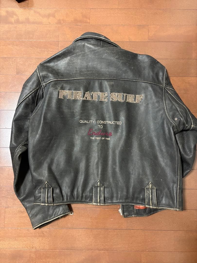 「レア」vintage PIRATE SURF リアルレザージャケット　本革