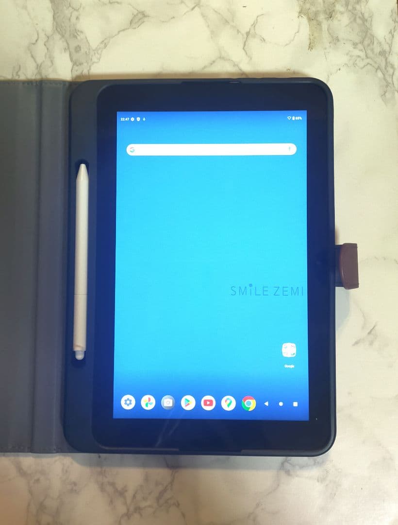 スマイルゼミ　タブレット　初期化済　カバー付　YouTube LINE できます