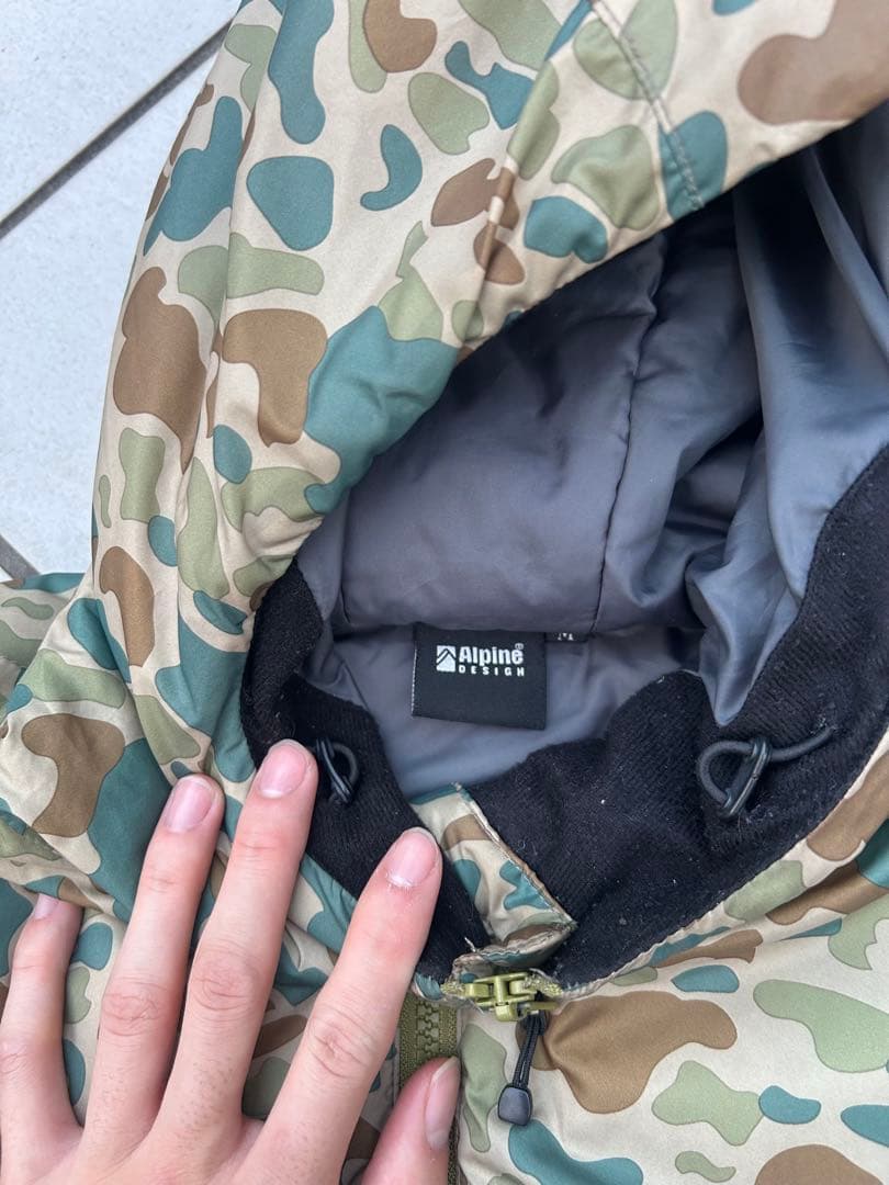 Alpine Design 迷彩柄 マウンテンパーカー