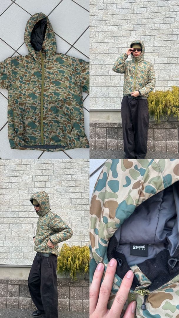 Alpine Design 迷彩柄 マウンテンパーカー