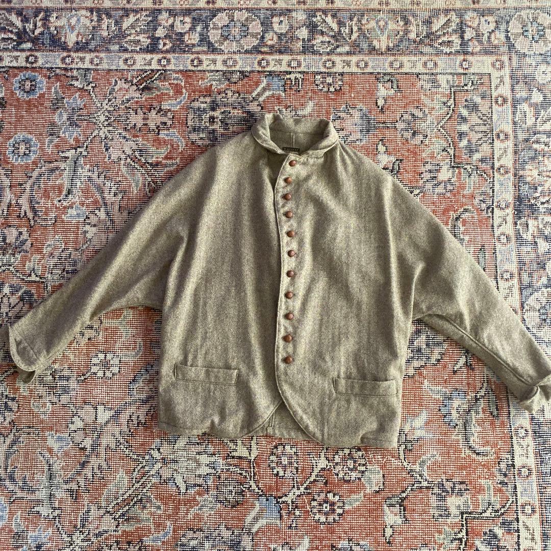 キャピタル　KAPITAL ジャケット　ウール混　ドルマンスリーブ　変形