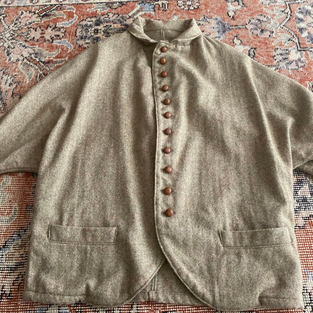 キャピタル　KAPITAL ジャケット　ウール混　ドルマンスリーブ　変形