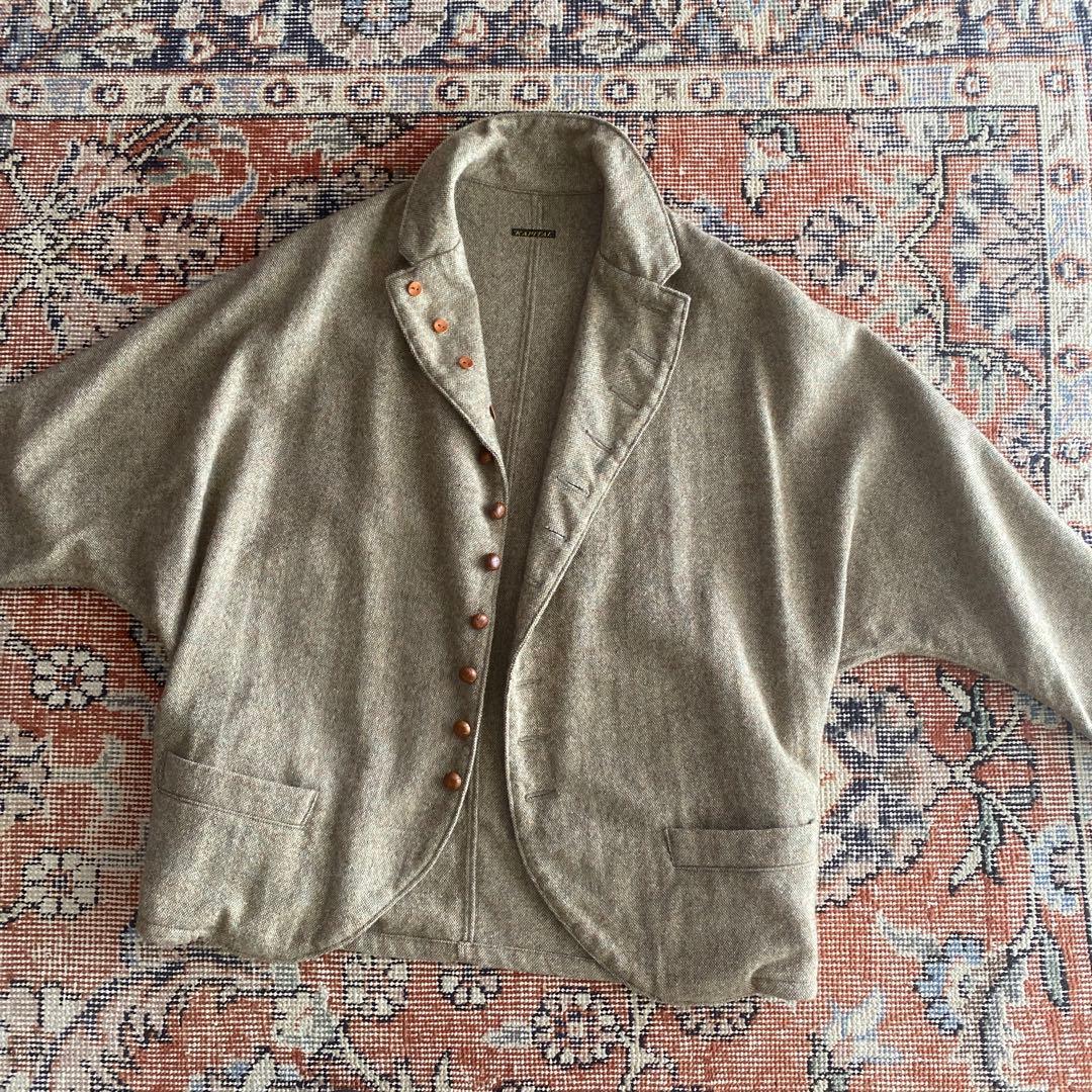 キャピタル　KAPITAL ジャケット　ウール混　ドルマンスリーブ　変形