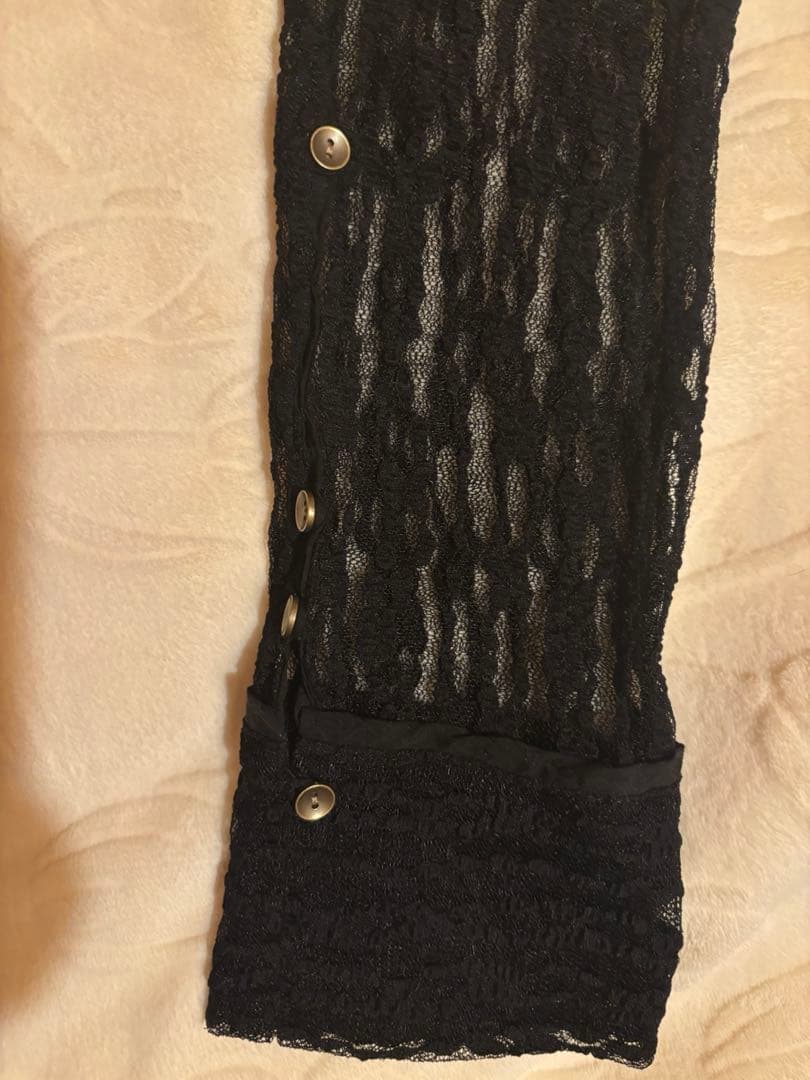 Eaphi TULLE LACE SHIRT ブラック