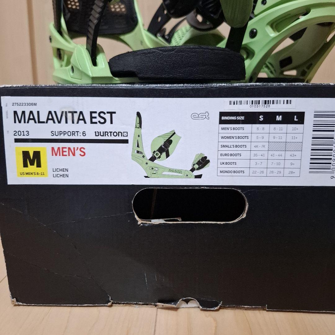 BURTON スノーボード ビンディング MALAVITA EST Mサイズ