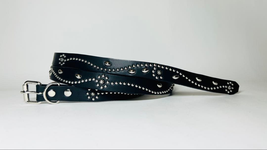 フルスタッズナローベルト18mm幅　シルバーセレクトフラワー htcナロー好き