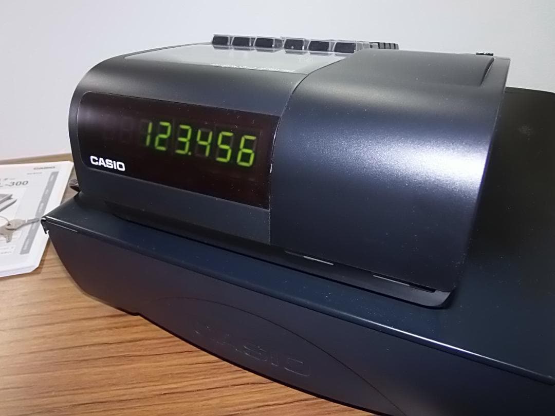 人気の黒1/29設定無料カシオTE-340かなめくり機能インボイスレジスター