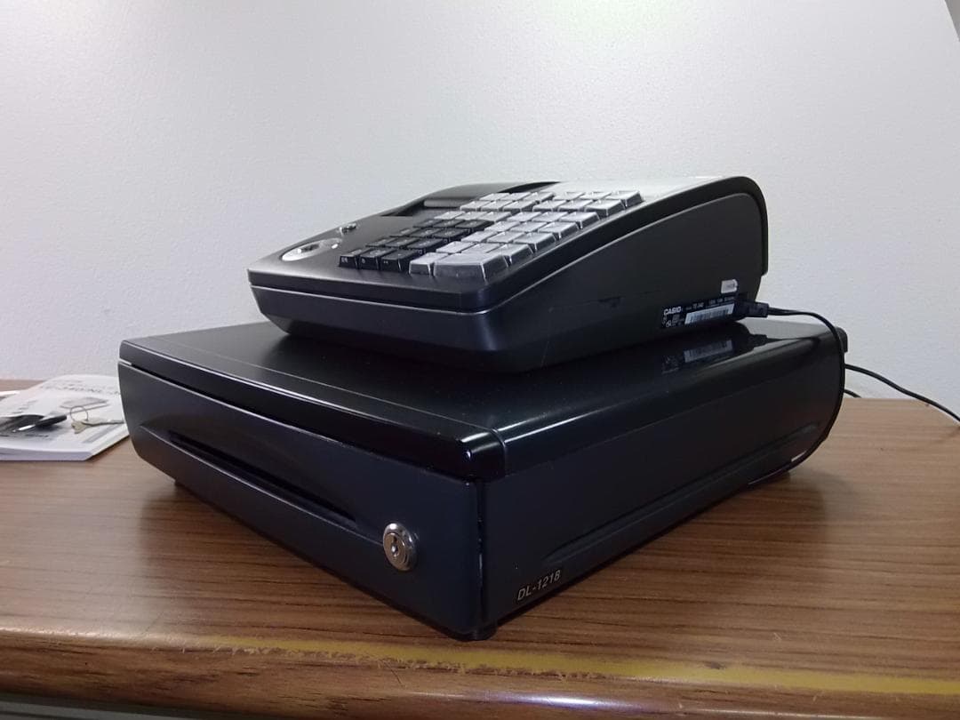 人気の黒1/29設定無料カシオTE-340かなめくり機能インボイスレジスター