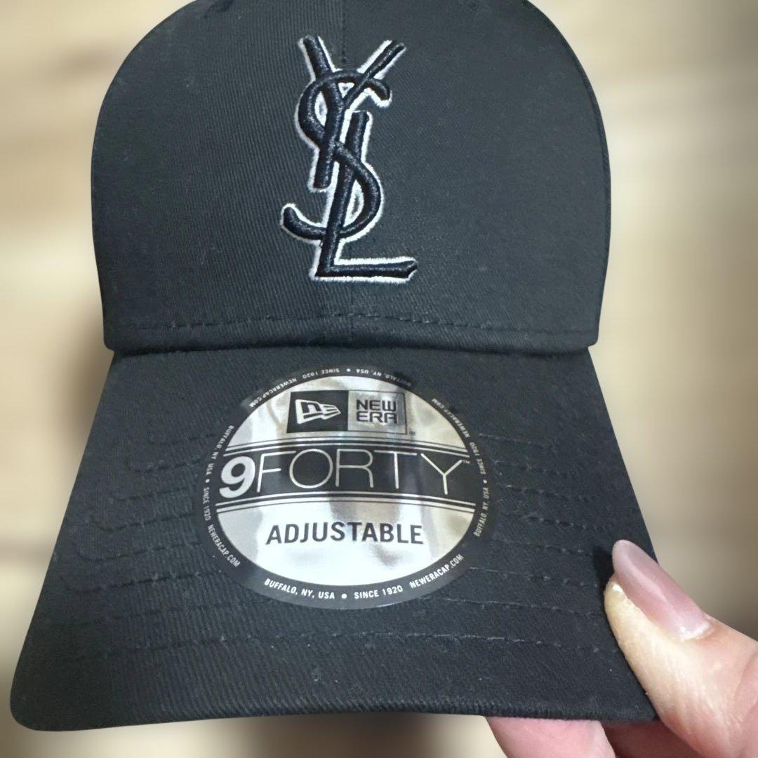美品YSL 9FORTY キャップ 黒 調整可能