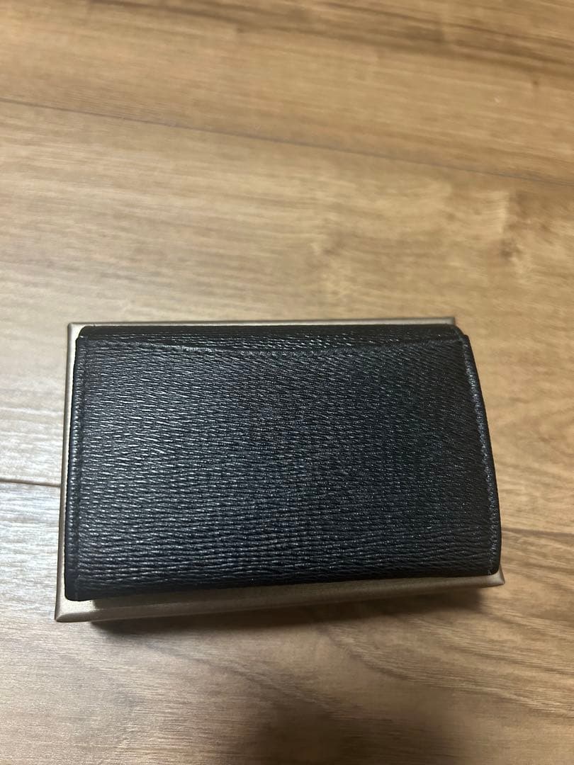 BULGARI ブラックレザー ケース【中古】