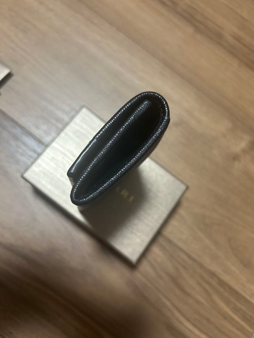 BULGARI ブラックレザー ケース【中古】