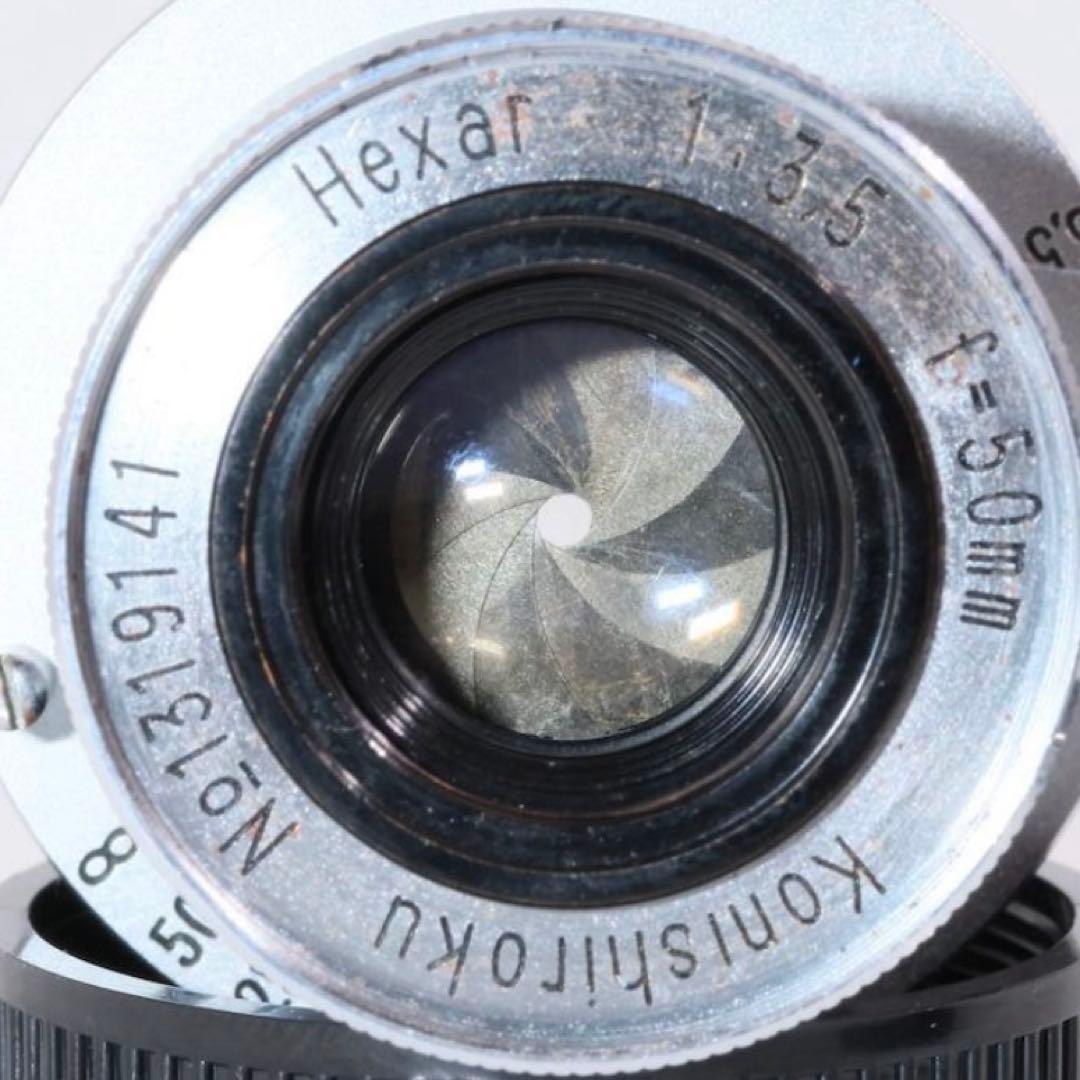 小西六 ヘキサー 50mm F3.5 沈胴レンズ（Mマウント変換アダプター付き）