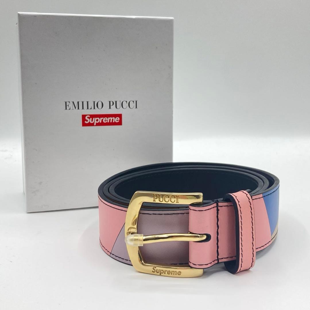 Supreme × EMILIO PUCCI Belt ピンク L/XLサイズ