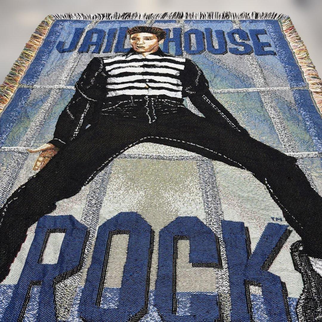 エルビスプレスリー　ブランケット　マルチカバー　ソファカバー　ラグ155x113