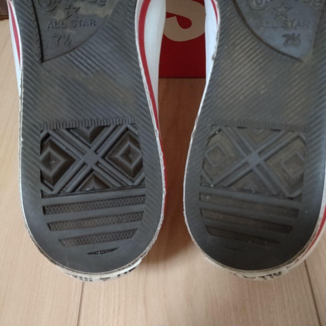 【US7.5】ワンスター　赤　レザー　レッド　one star ALL STAR