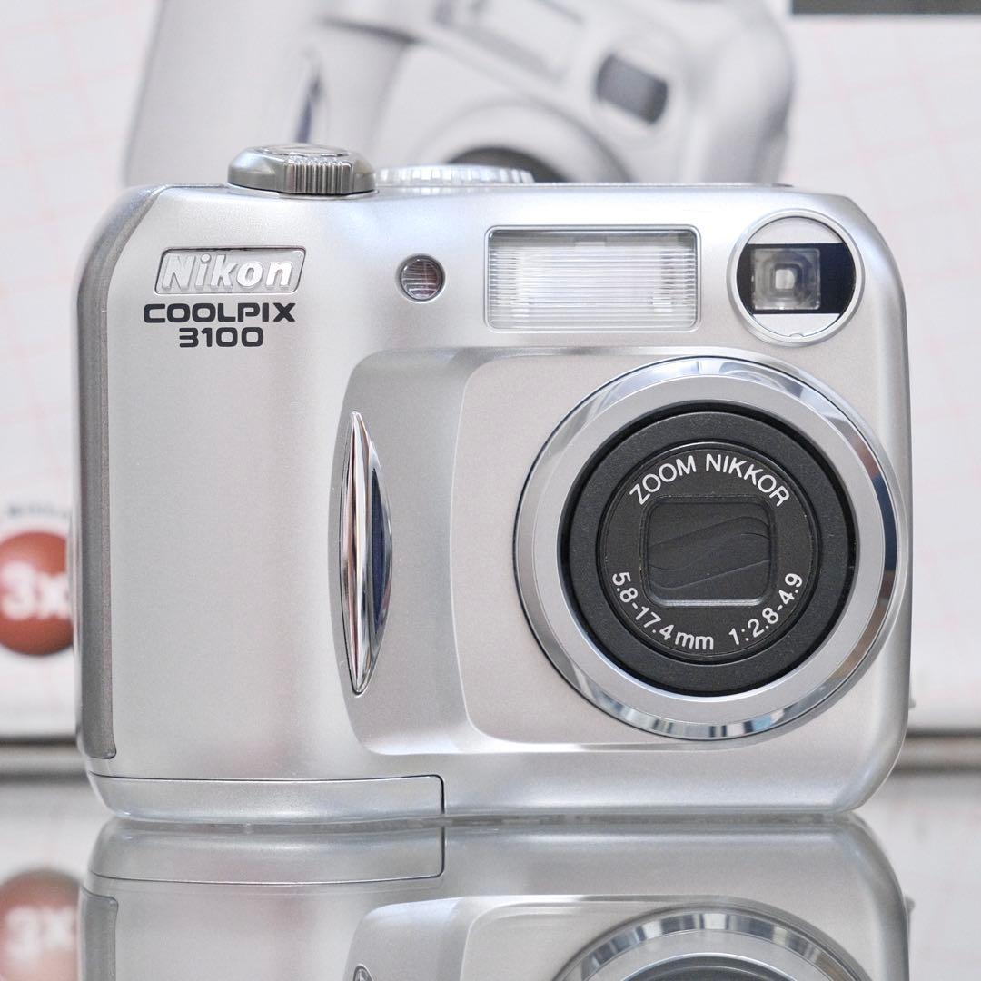 美品！動作品 平成レトロ CCD Nikon COOLPIX E3100 元箱付