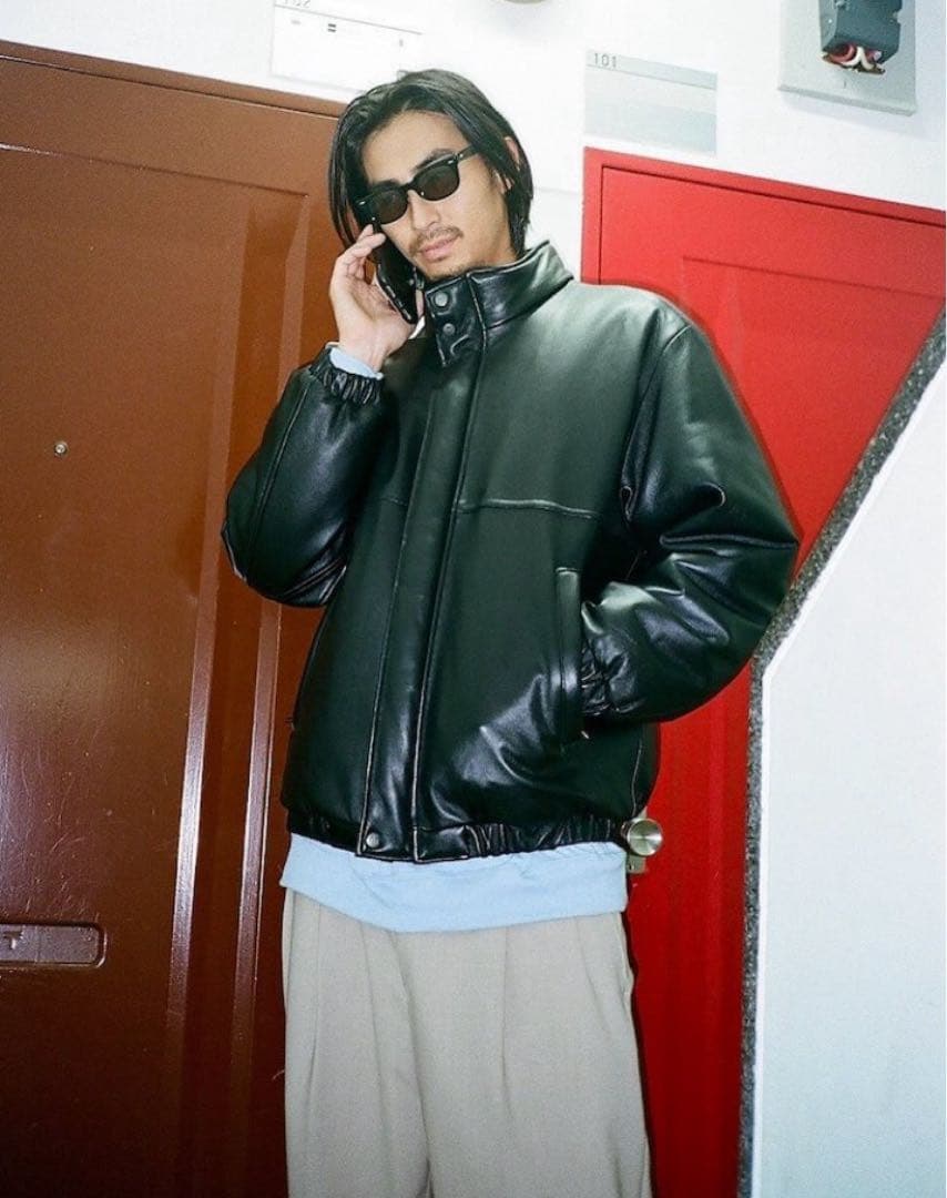 wackomaria 24FW レザーパファージャケットLスラックスシャツダウン