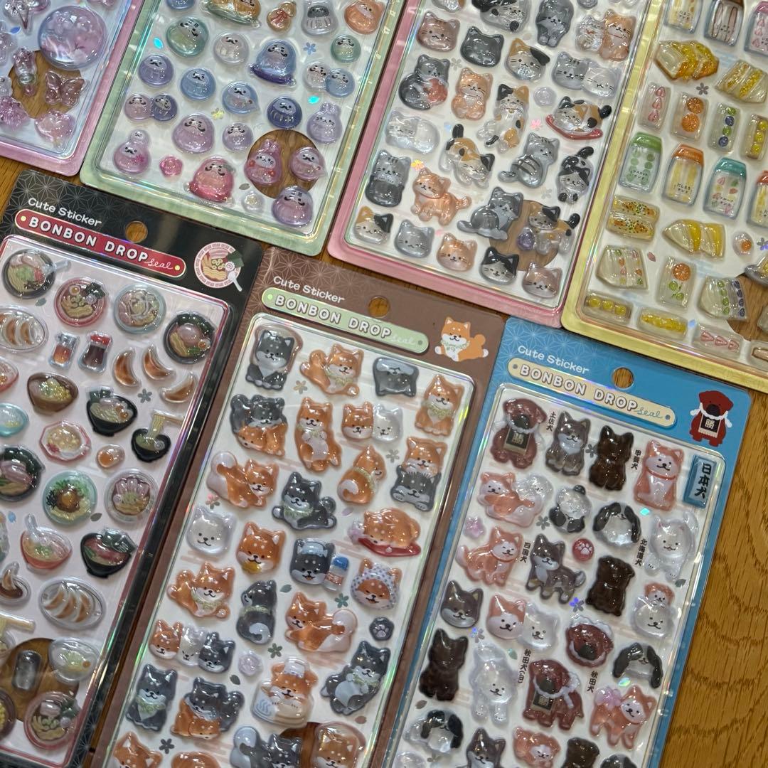 【クーリア正規品】 ボンボンドロップシール　和柄　7種セット