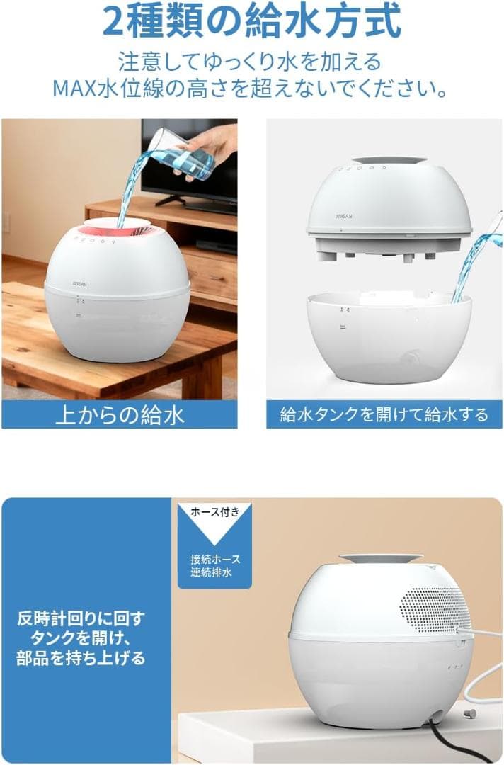 除湿加湿一体型 パワフル除湿強力 花粉対策 マイナスイオン機能付 タイマー付