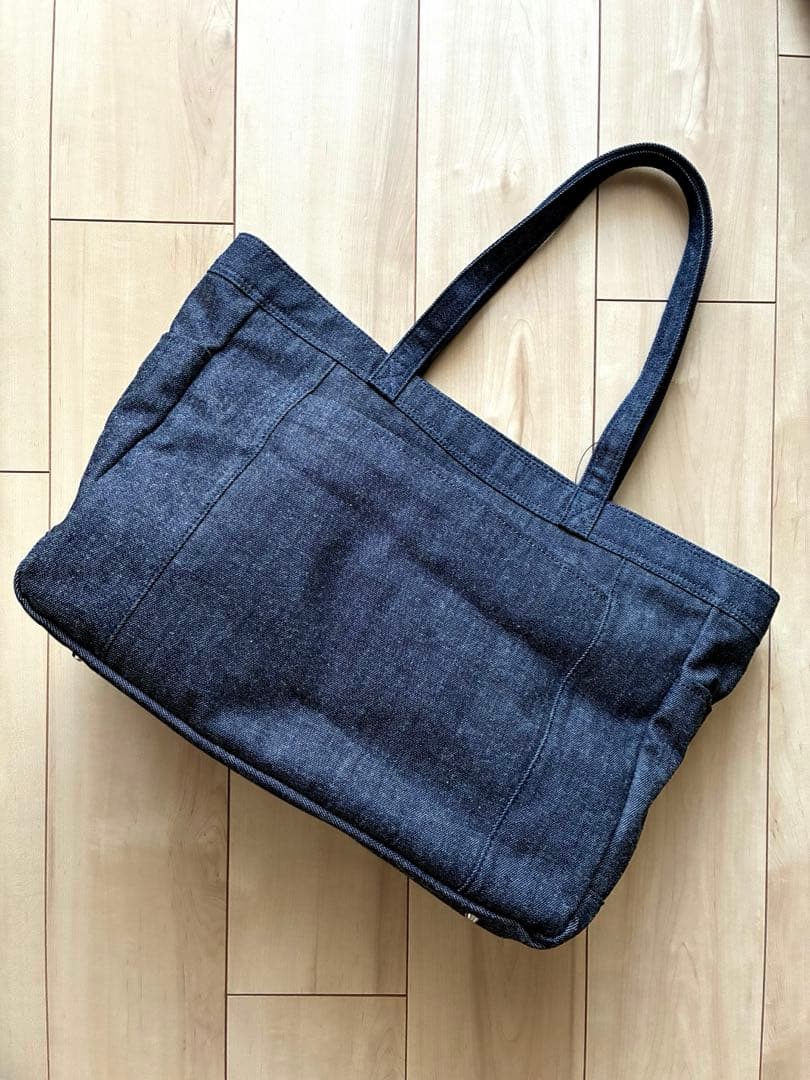 新品☆Lexus トートバッグ デニムブルー&ブラック☆牛革☆レクサスオーナー