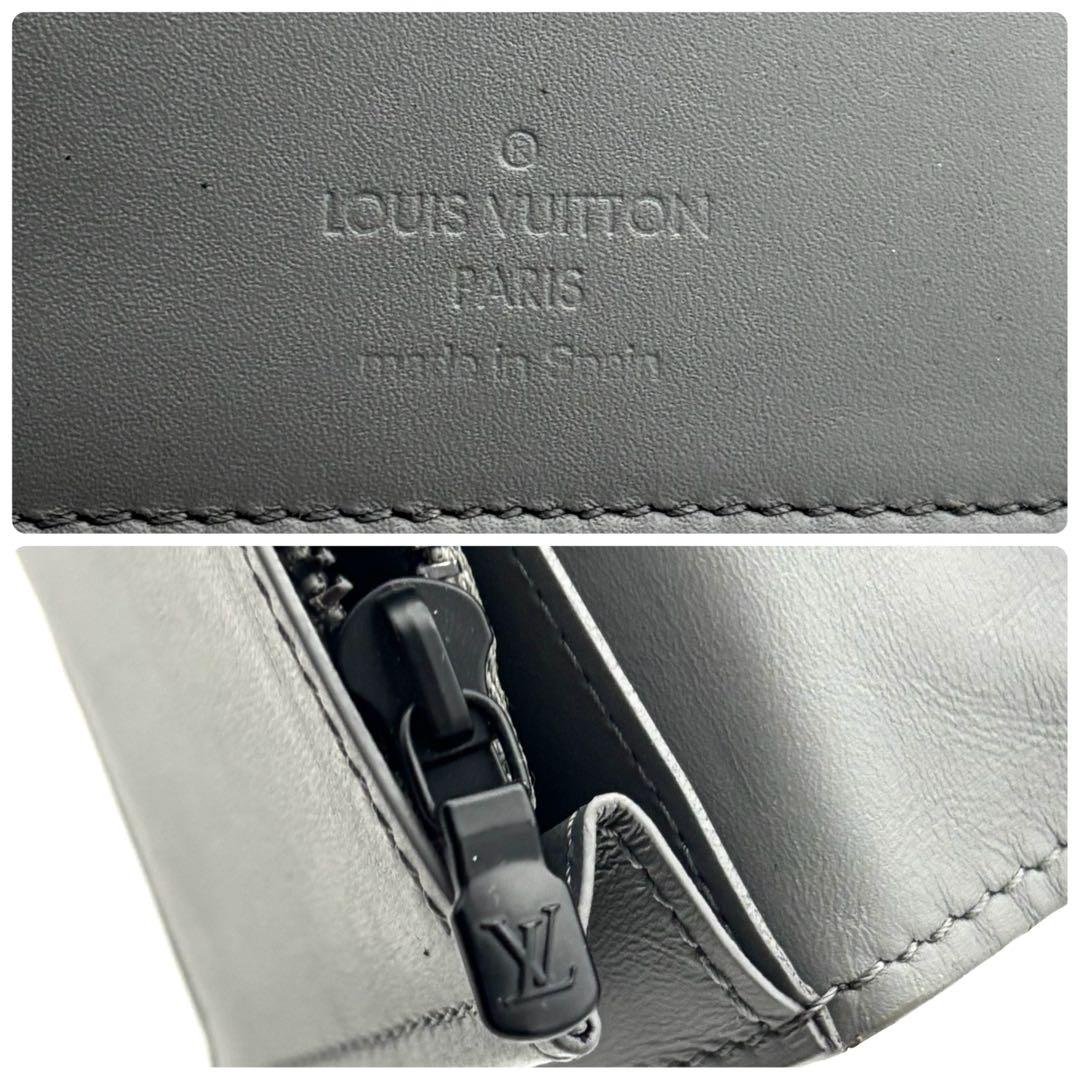 ☆美品☆保存袋付☆ルイヴィトン 長財布 モノグラムシャドウ ポルトフォイユブラザ